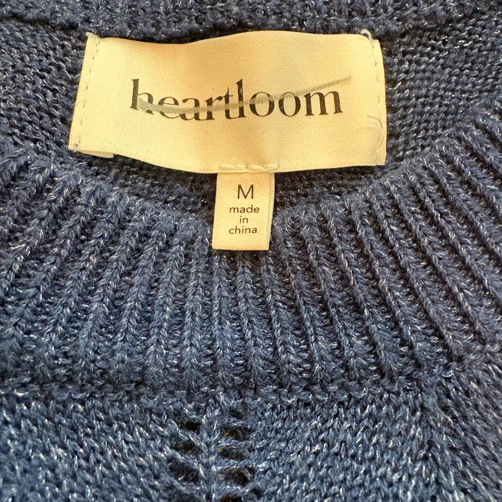 Heartloom Missoni inspired chevron stripe sweater in very good condition. Navy - Picture 5 of 8